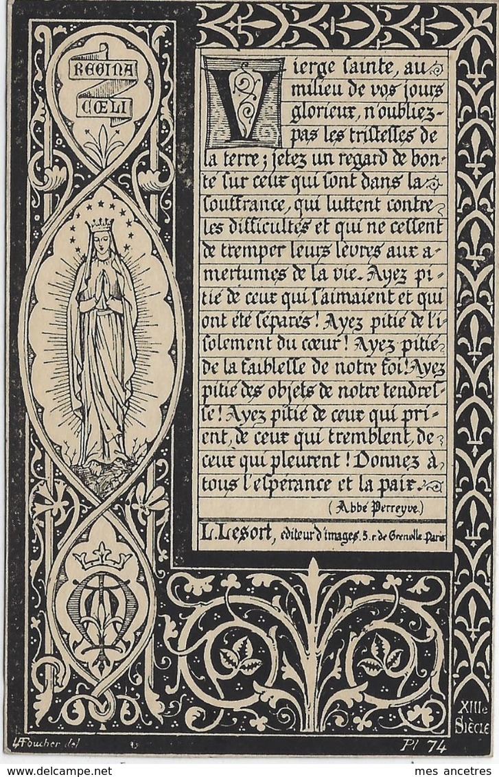 En 1900 à Cambrai (59) - Marquise DE BEAUCHAMPS, Louise PARSY Ep Robert DE BEAUCHAMPS - Décès