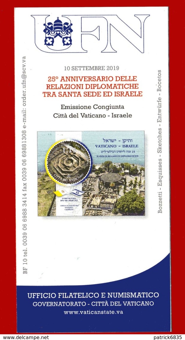 Vaticano - 2019 - Relazioni Diplomatiche Tra Santa Sede Ed Israele. 10 Settembre 2019 . - Storia Postale