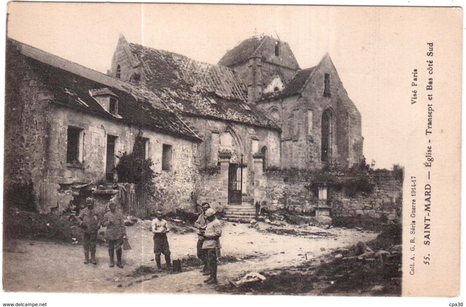 CPA AISNE.SAINT MARD.EGLISE - Andere & Zonder Classificatie