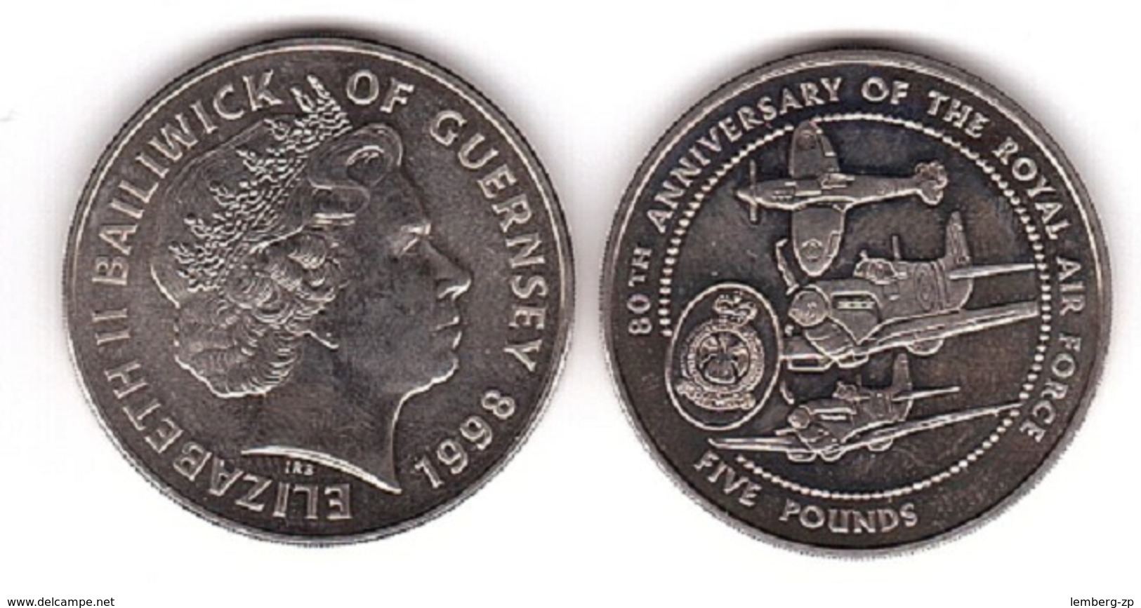 Guernsey - 5 Pounds 1998 UNC Commemorative Lemberg-Zp - Guernesey