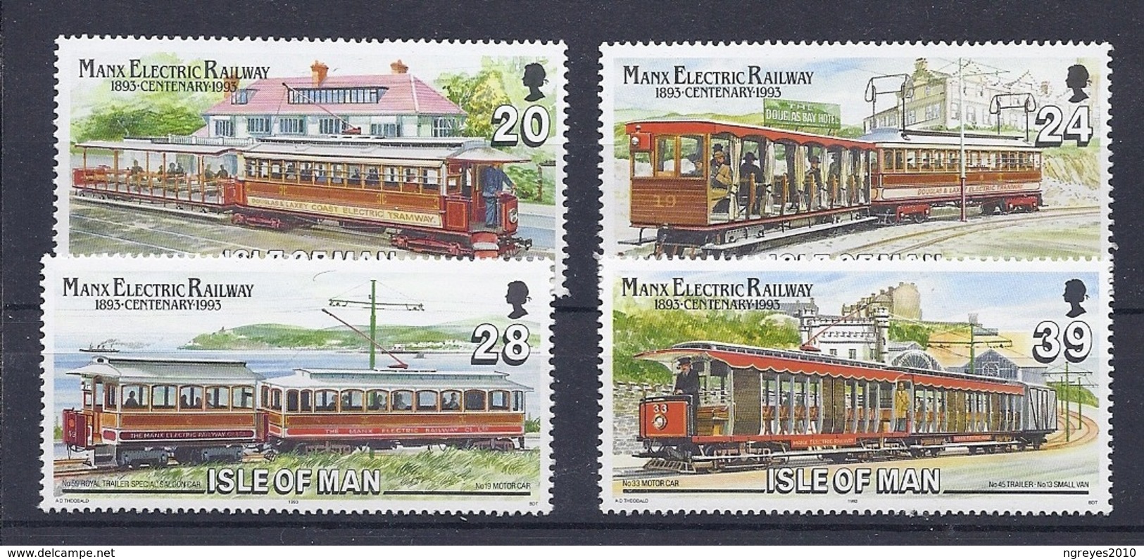 190031954  I. MAN  YVERT  Nº  578/81  **/MNH - Isla De Man