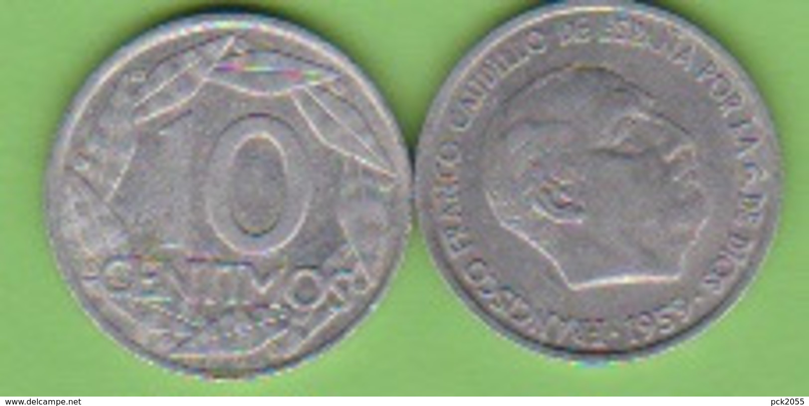 Spanien 10 Centimos Al 1959 Schön Nr.31,KM Nr.790 - 10 Centesimi