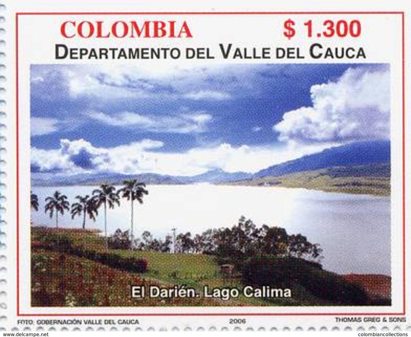 Lote 2399, Colombia, 2006, Depto Valle Del Cauca, El Darien. Lago Calima, Lake, Tree - Colombia