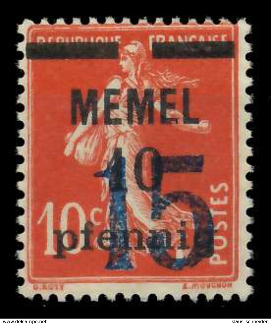 MEMEL 1921 Nr 34 Postfrisch X7D83D6 - Memelgebiet 1923