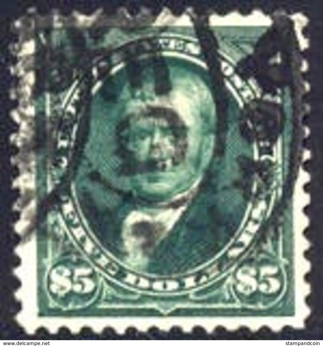 US #263 XF Used $5 Marshall From 1894 - Used Stamps