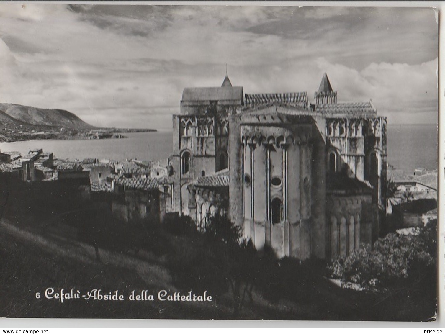 CEFALU' PALERMO ABSIDE DELLA CATTEDRALE PANORAMA F/G VIAGGIATA 1955 - Altri & Non Classificati