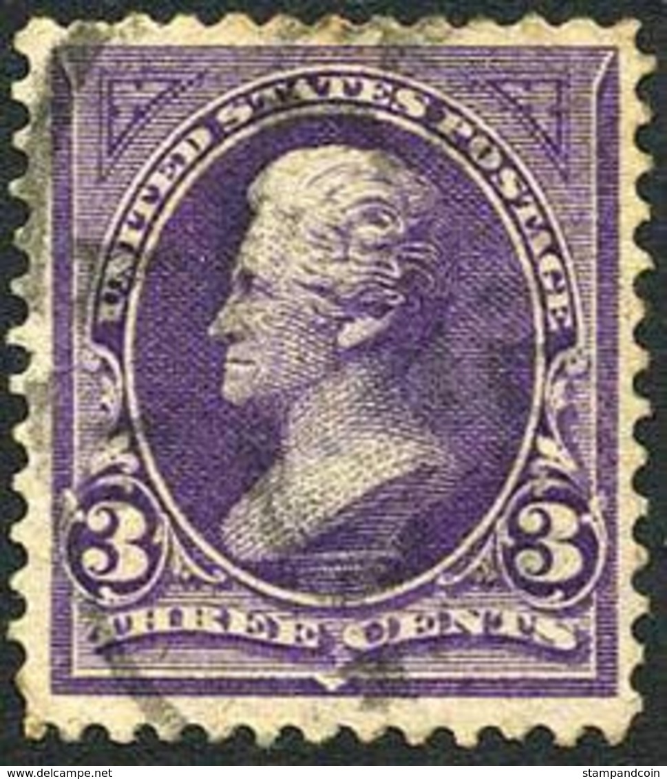 US #268 XF Used 3c Jackson Of 1895 - Used Stamps