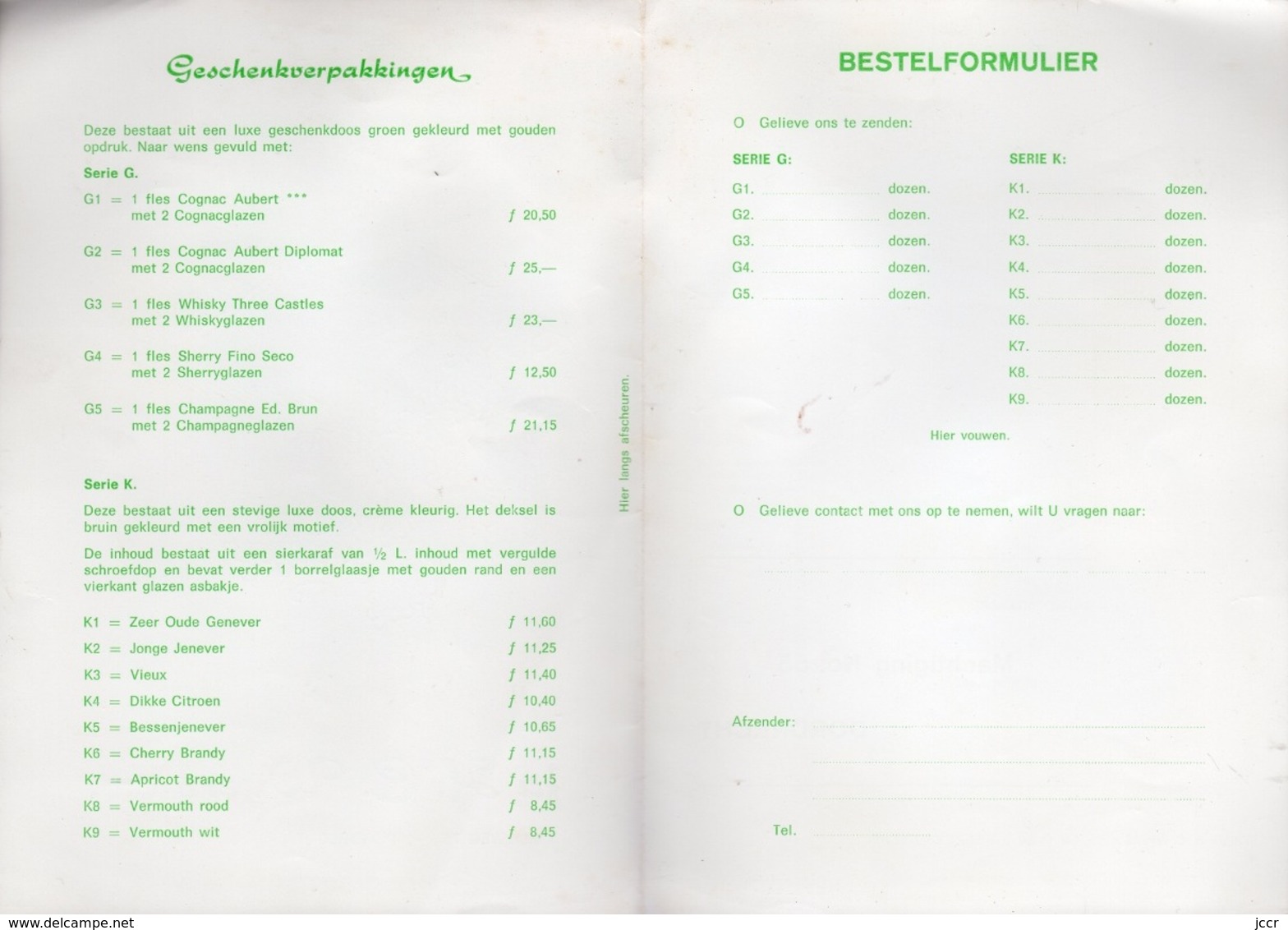 Fa. H. C. Wyers C.v. Dordrecht - Holland -   Antwoord-Kaart (Carte-Réponse Illustrée En Couleurs) - Vers 1960 - Cuisine & Vins