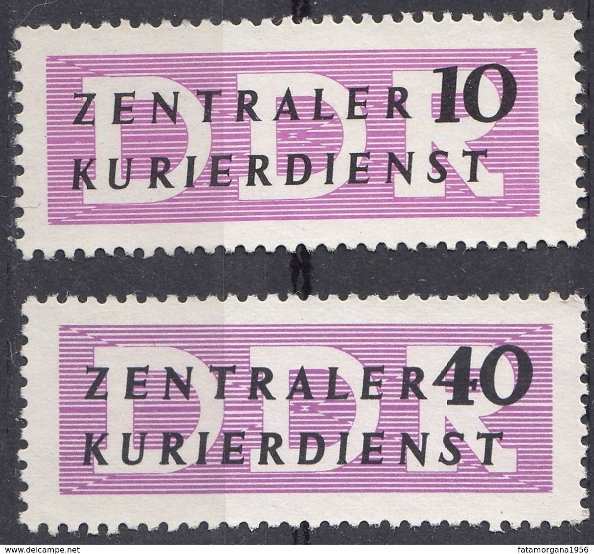 DDR - 1956/1957 - Lotto Composto Da 2 Valori Nuovi Senza Gomma: Yvert Servizio 41 E 43. - Postfris