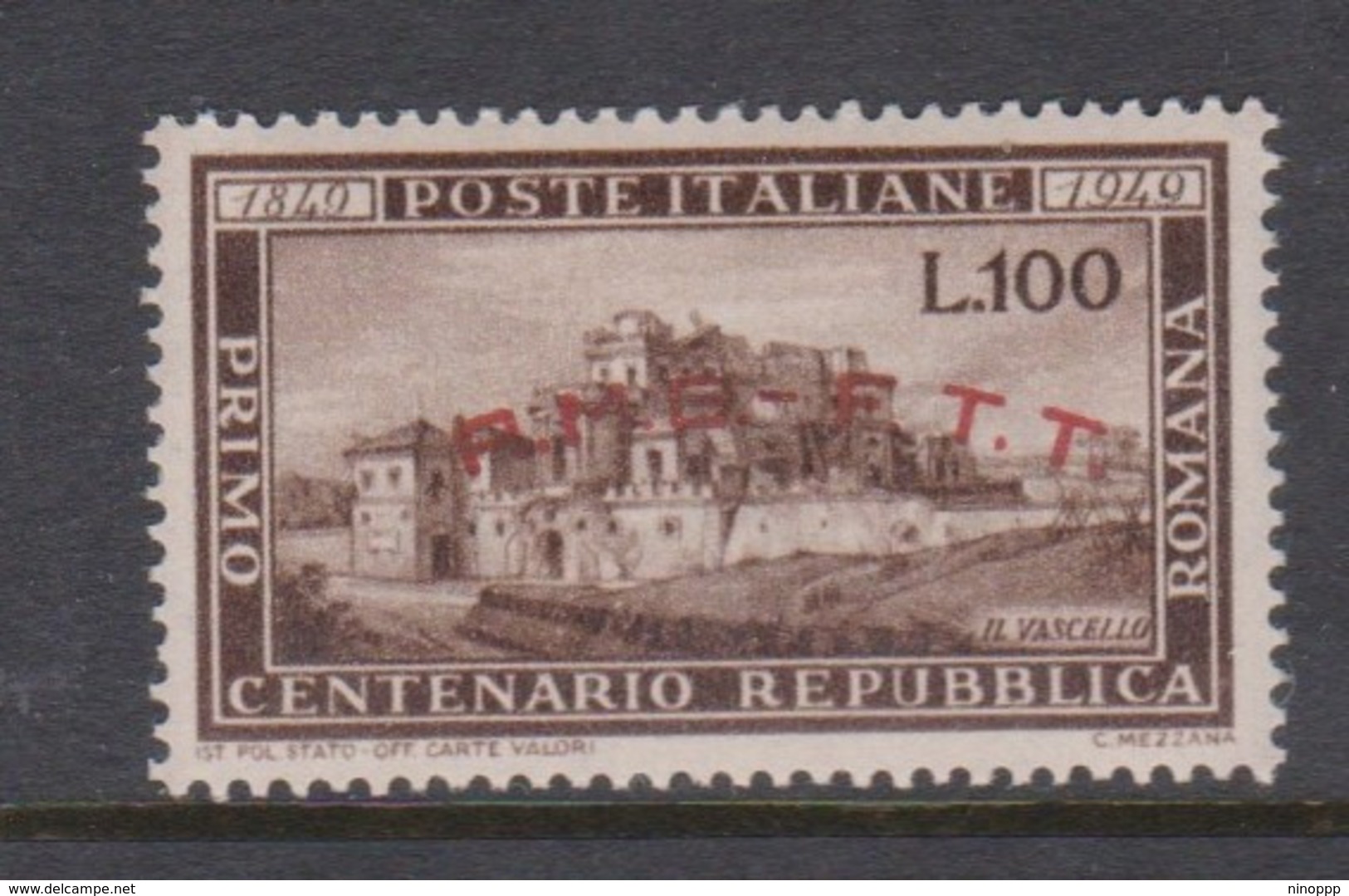 Trieste Allied Military Government S 41 1949 Centenary Roman Republic Used - Used