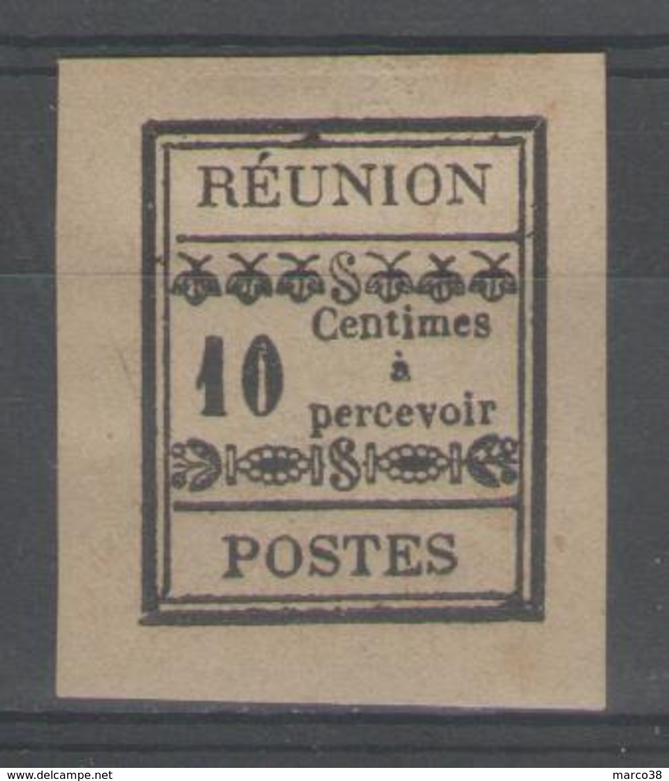 REUNION:  Taxe N°2 NSG (signé Calves)         - Cote 45€ - - Timbres-taxe