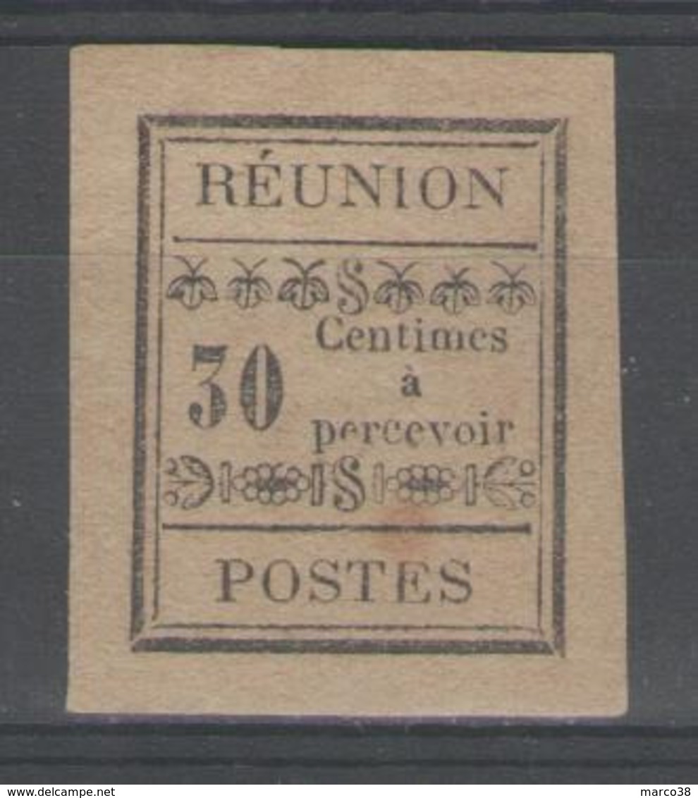 REUNION:  Taxe N°5 NSG (signé Calves)         - Cote 40€ - - Timbres-taxe