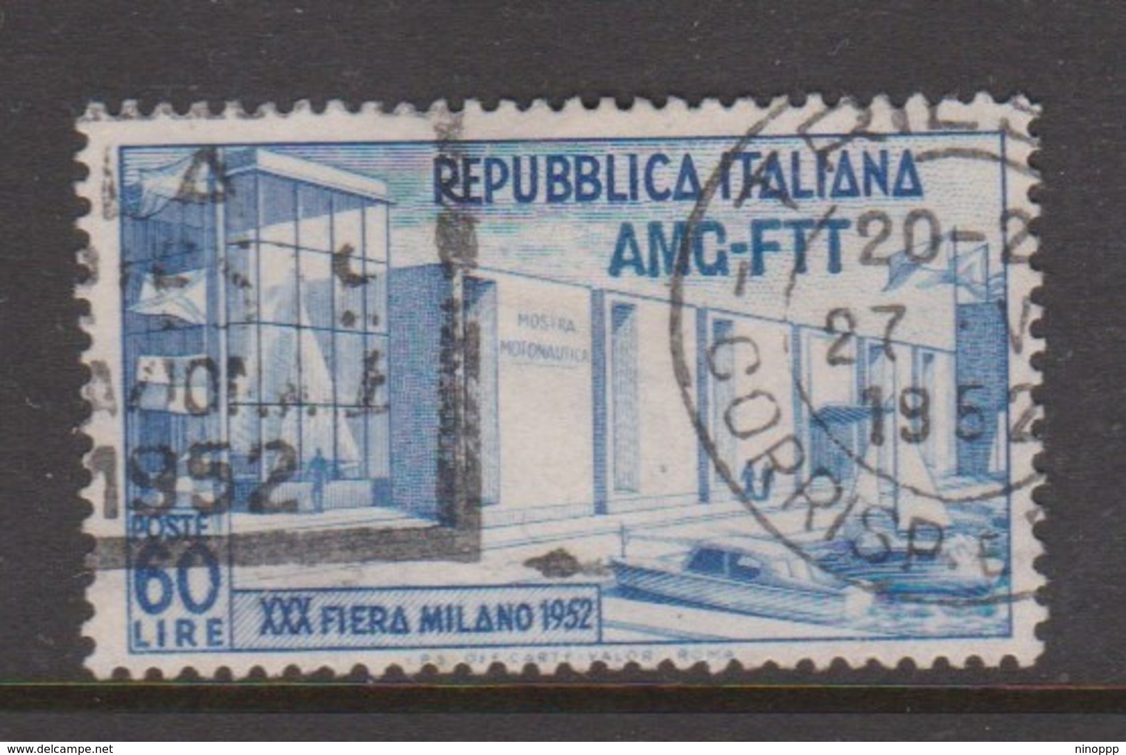 Trieste Allied Military Government S 143 1952 30th Milan Fair,used, - Used