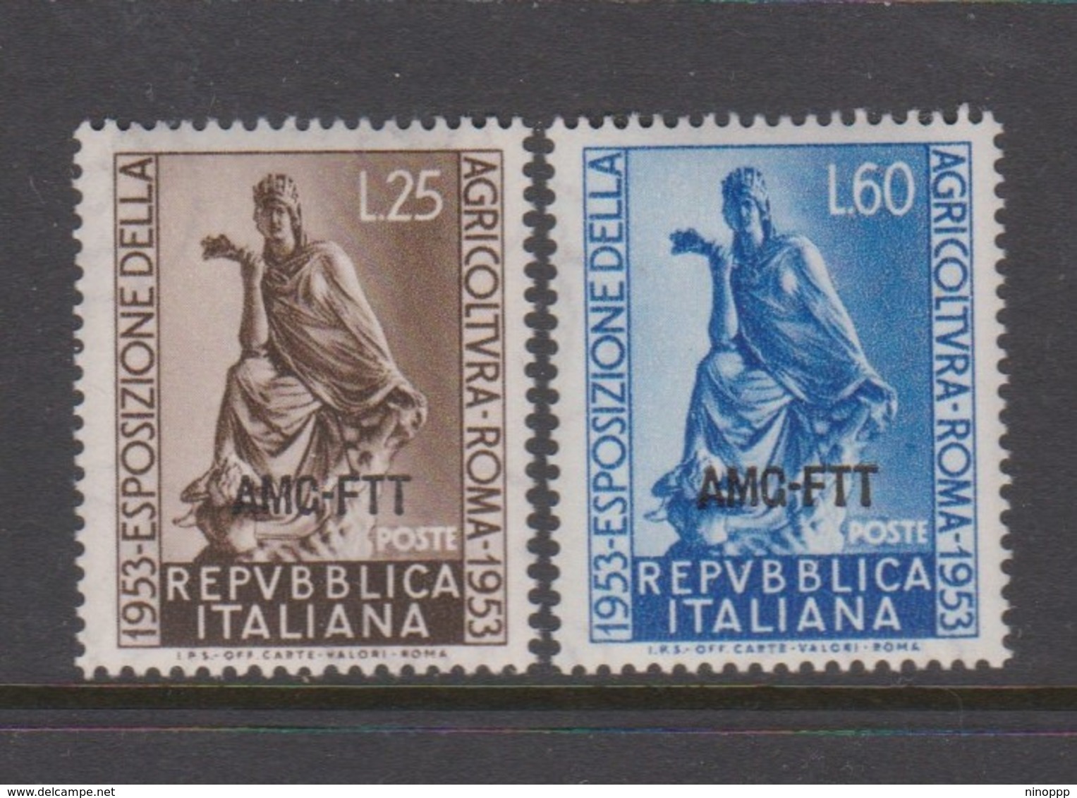 Trieste Allied Military Government S182-83  1953 Agriculture Exposition,mint Never Hinged - Mint/hinged