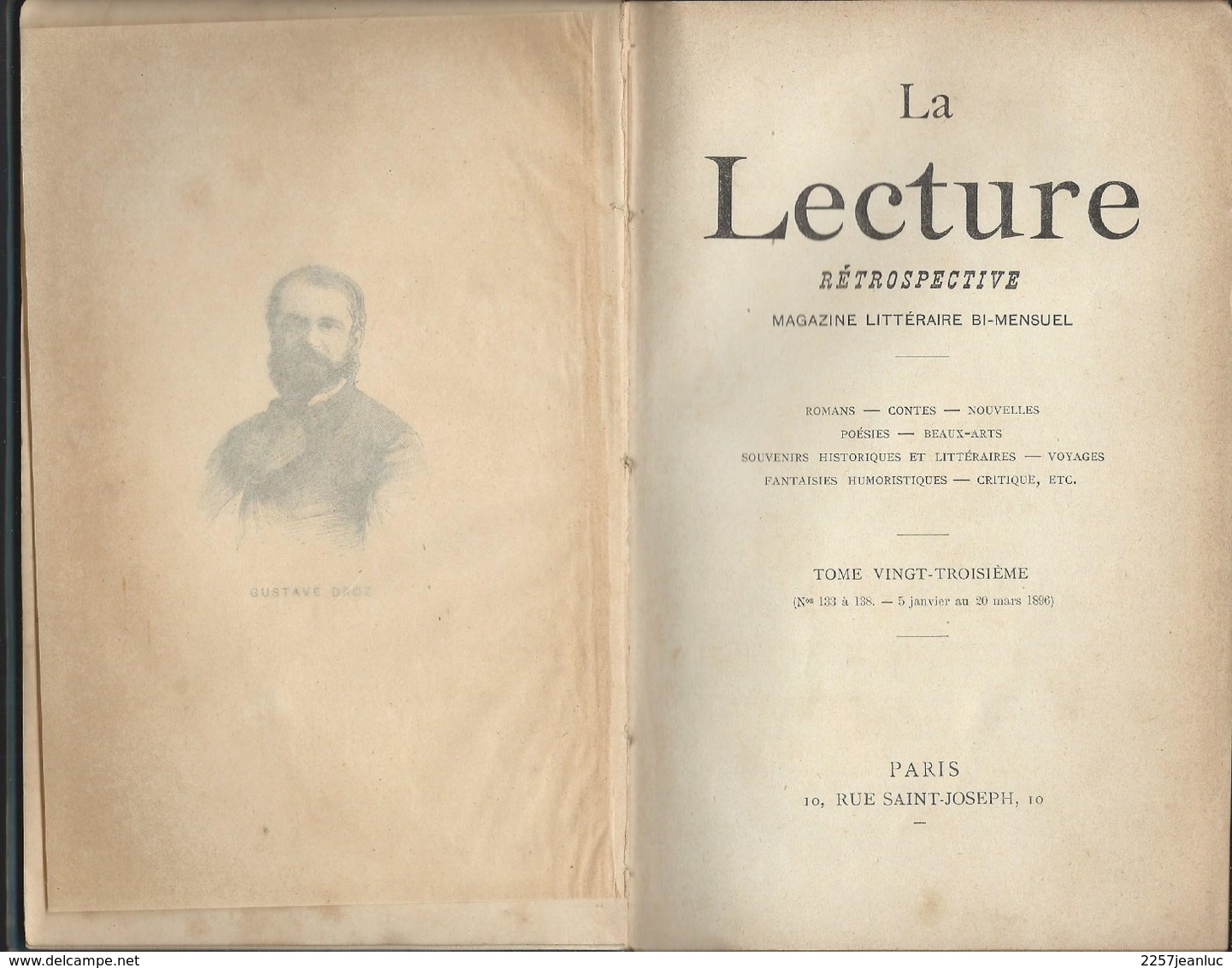 La Lecture Magazine Littéraire  De  1895.n: 23 - 1801-1900
