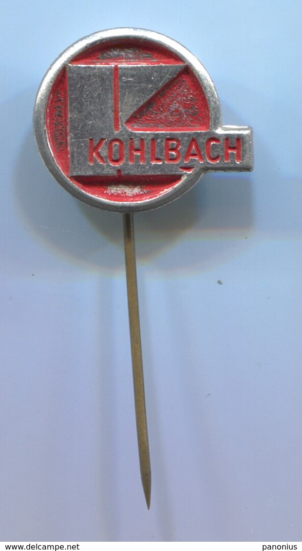 KOHLBACH - Fuel, Gas, Biomass Heating Systems, Vintage Pin, Badge, Abzeichen - Carburants