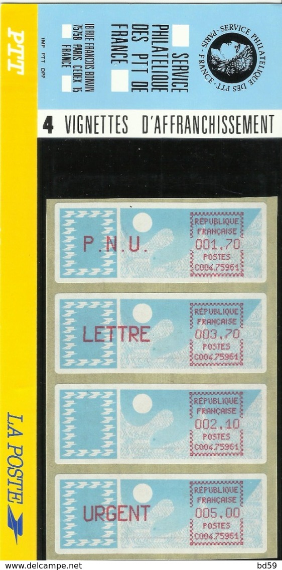 Vignettes De Distributeur, Tarif De 1984 - 1981-84 LS & LSA Prototypes