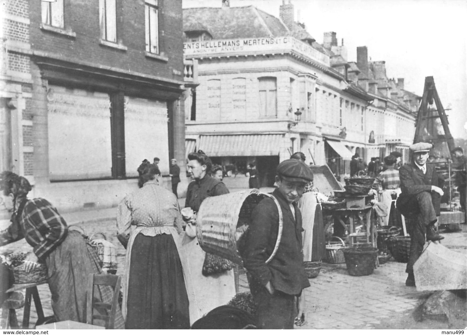 Tournai - Carte Photo Messiaen - Marché - Tournai