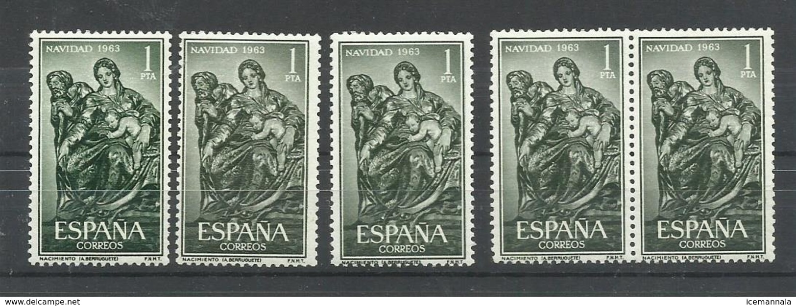 ESPAÑA EDIFIL 1535  ( 5 SELLOS)   MNH  ** - Nuevos