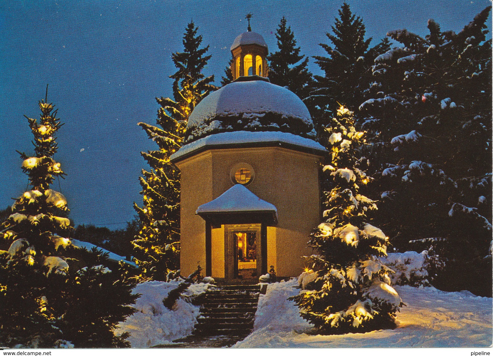 Austria Postcard Christkindl 18-12-1987 (Stille Nacht Gedächtnis Kapelle In Oberndorf) - Other & Unclassified