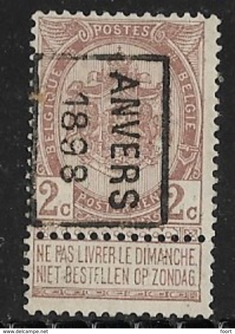 Antwerpen 1898 Nr. 166B - Roller Precancels 1894-99