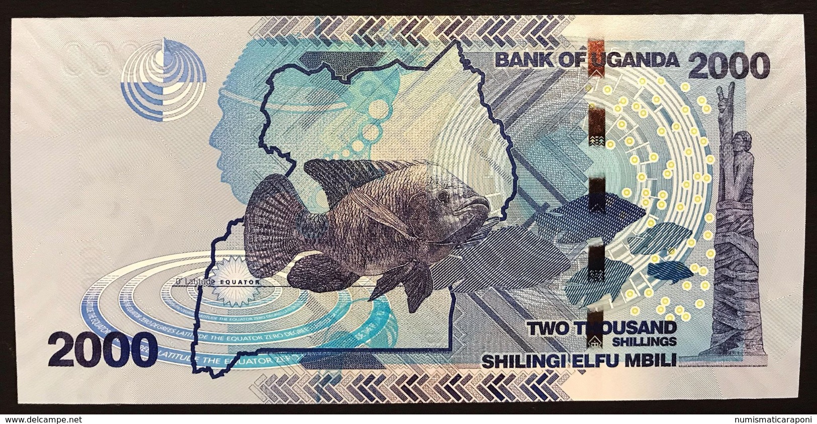 Uganda 2000 SHILLINGS 2010 UNC Pick#50 N° AA0010062    LOTTO 1783 - Uganda