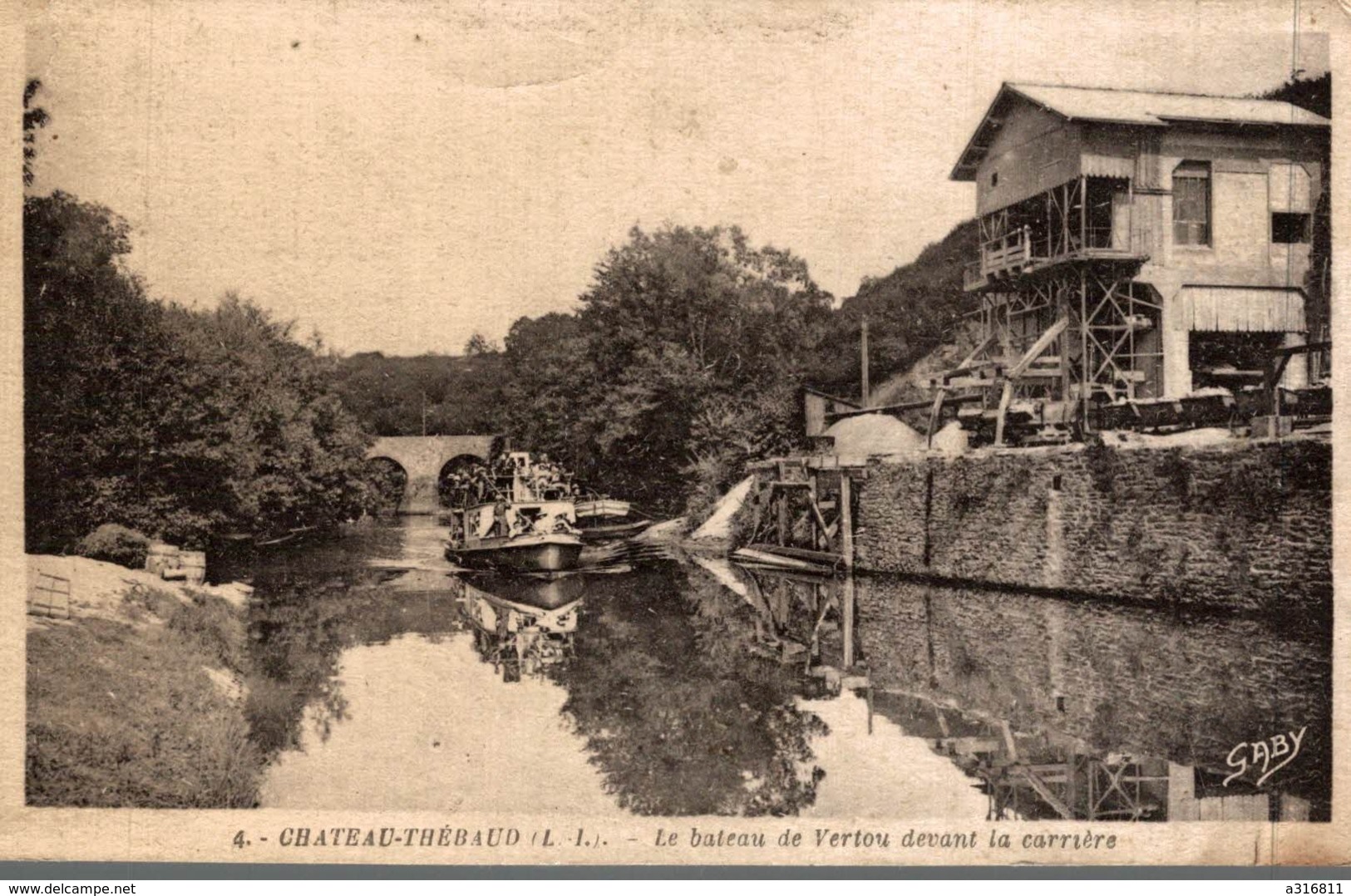 CHATEAU THEBAUD LE BATEAU DE VERTOU DEVANT LA CARRIERE - Batz-sur-Mer (Bourg De B.)