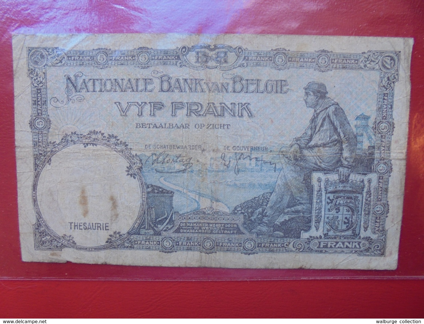BELGIQUE 5 FRANCS 1938 CIRCULER (B.7) - 5 Francs