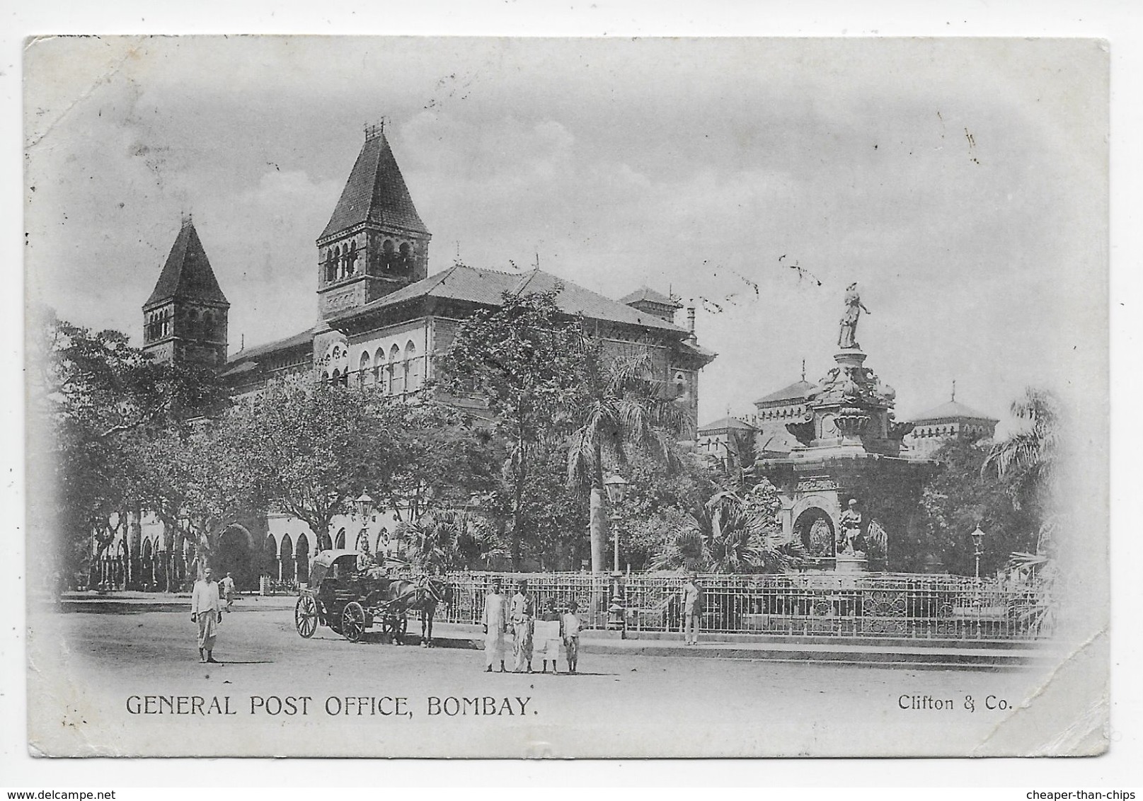 Bombay - General Post Office - Undivided Back - Inde