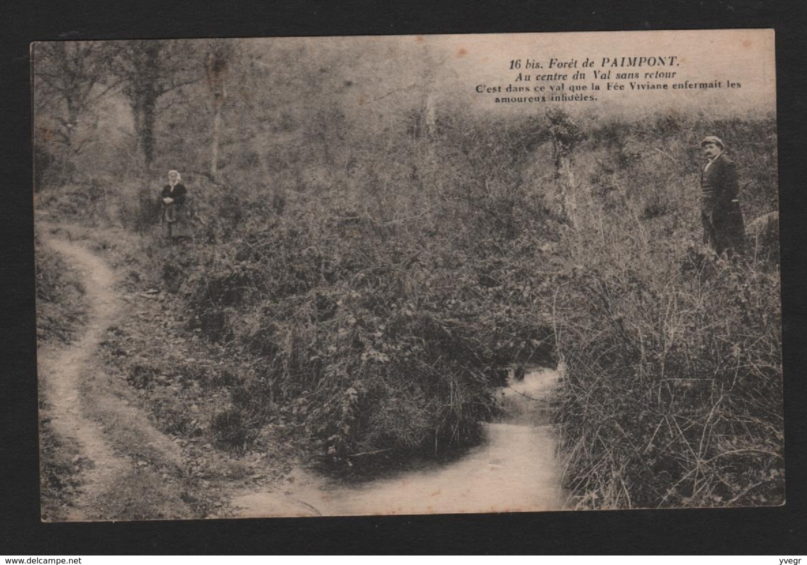 16 Bis Forêt De PAIMPONT ,ille Et Vilaine,au Centre Du Val Sans Retour  (J. Berthaux ) - Paimpont