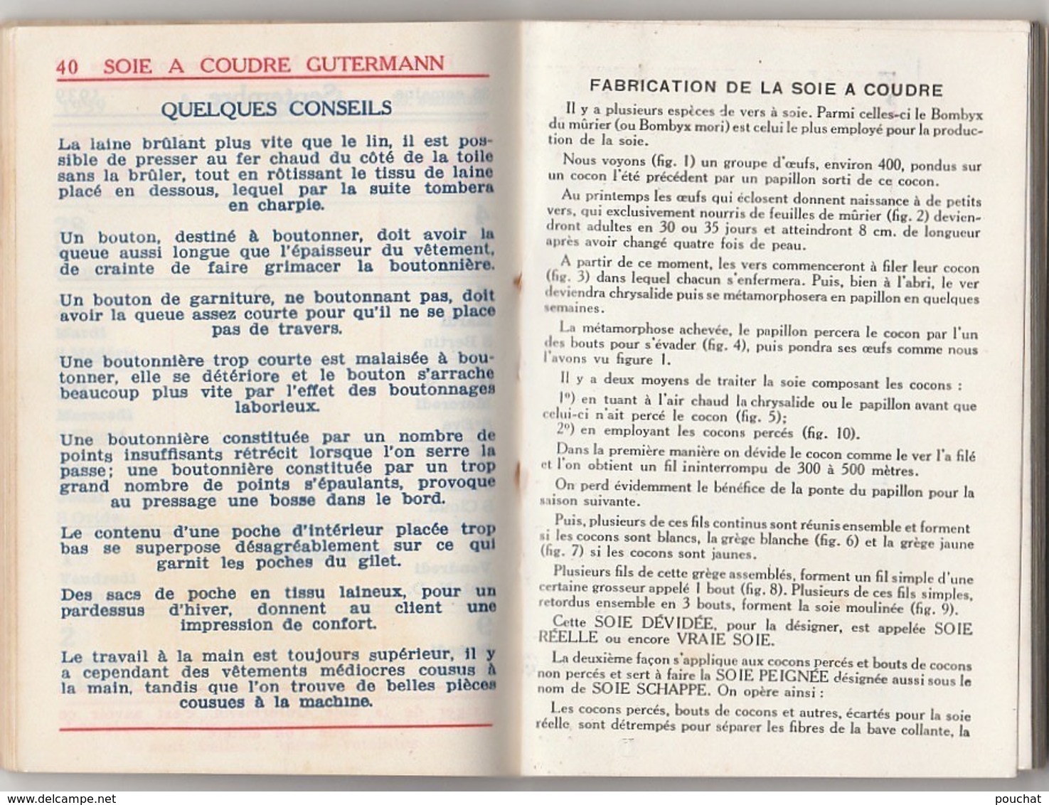 V24- Calendrier Agenda 1937 (complet) Soie à Coudre GUTERMANN (quelques Scans) - Klein Formaat: 1921-40