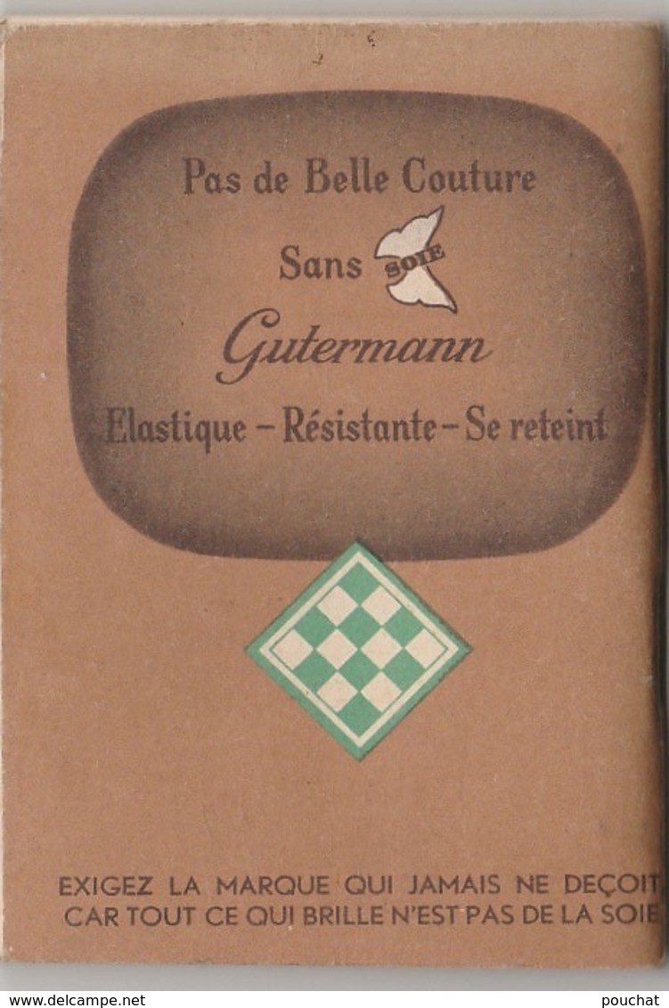 V24- Calendrier Agenda 1937 (complet) Soie à Coudre GUTERMANN (quelques Scans) - Klein Formaat: 1921-40