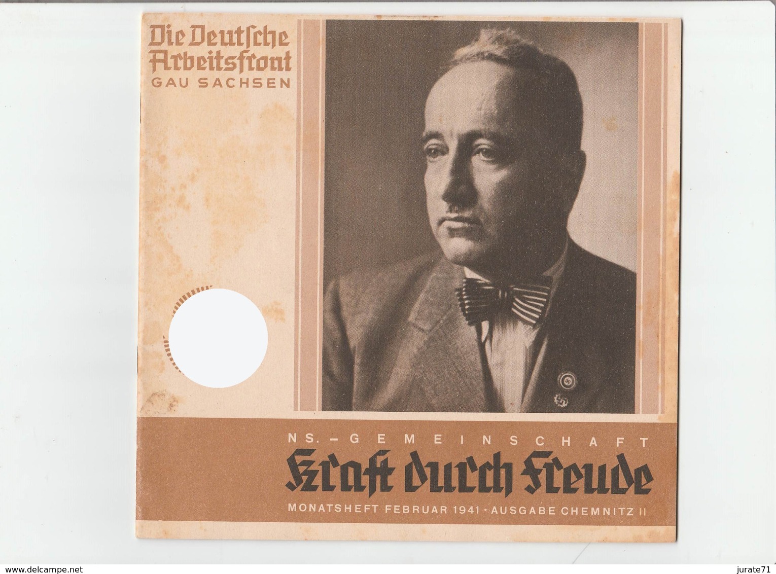 KDF-Monatsheft,Februar 1941, NS-Magazine Kraft Durch Freude, Die Deutsche Arbeitsfront,Gau Saxonia, (Chemnitz) - Hobbies & Collections