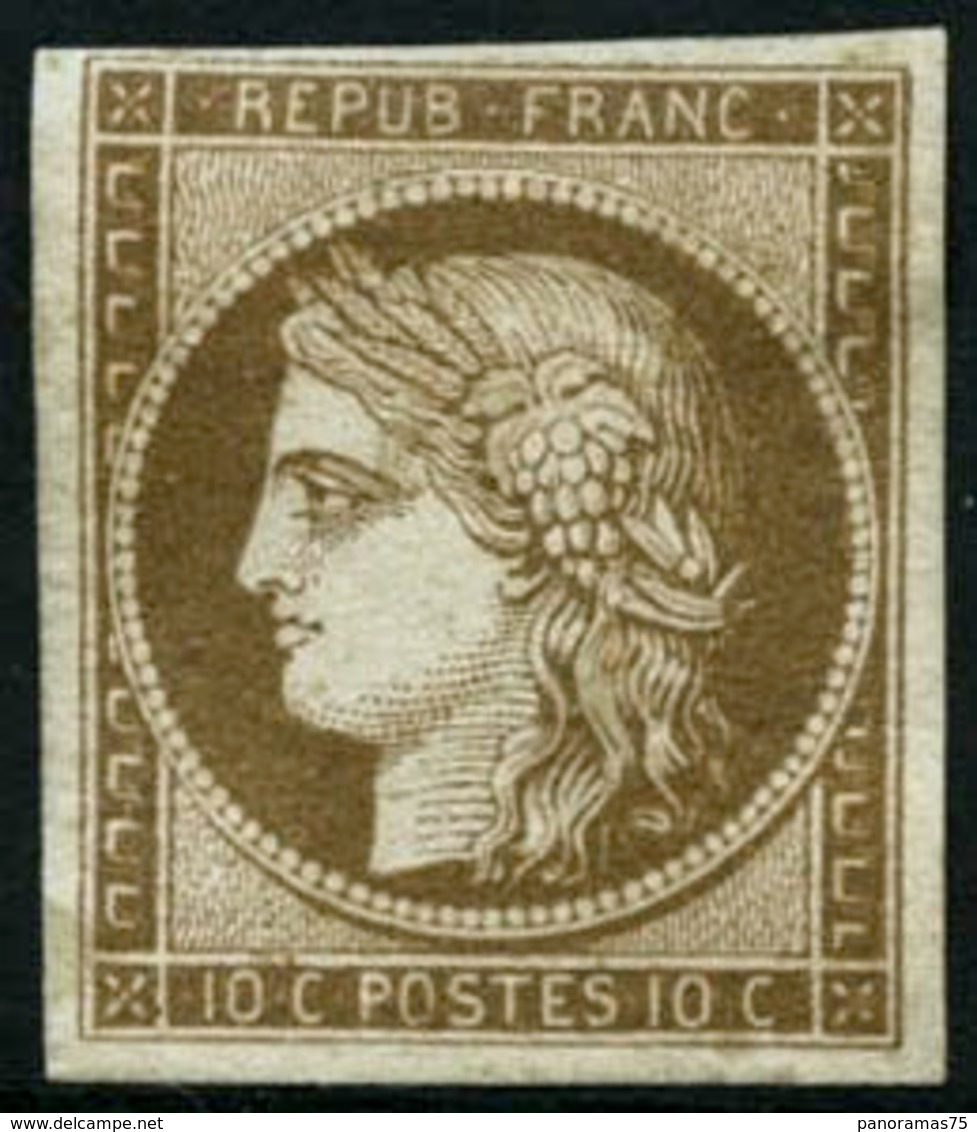 * N°1a 10c Bistre Brun - TB - 1849-1850 Ceres