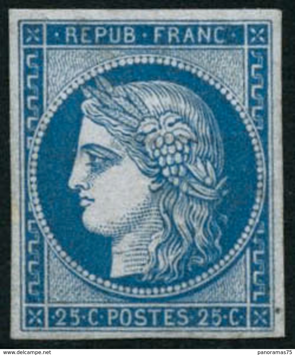 ** N°4d 25c Bleu, Réimp - TB - 1849-1850 Ceres