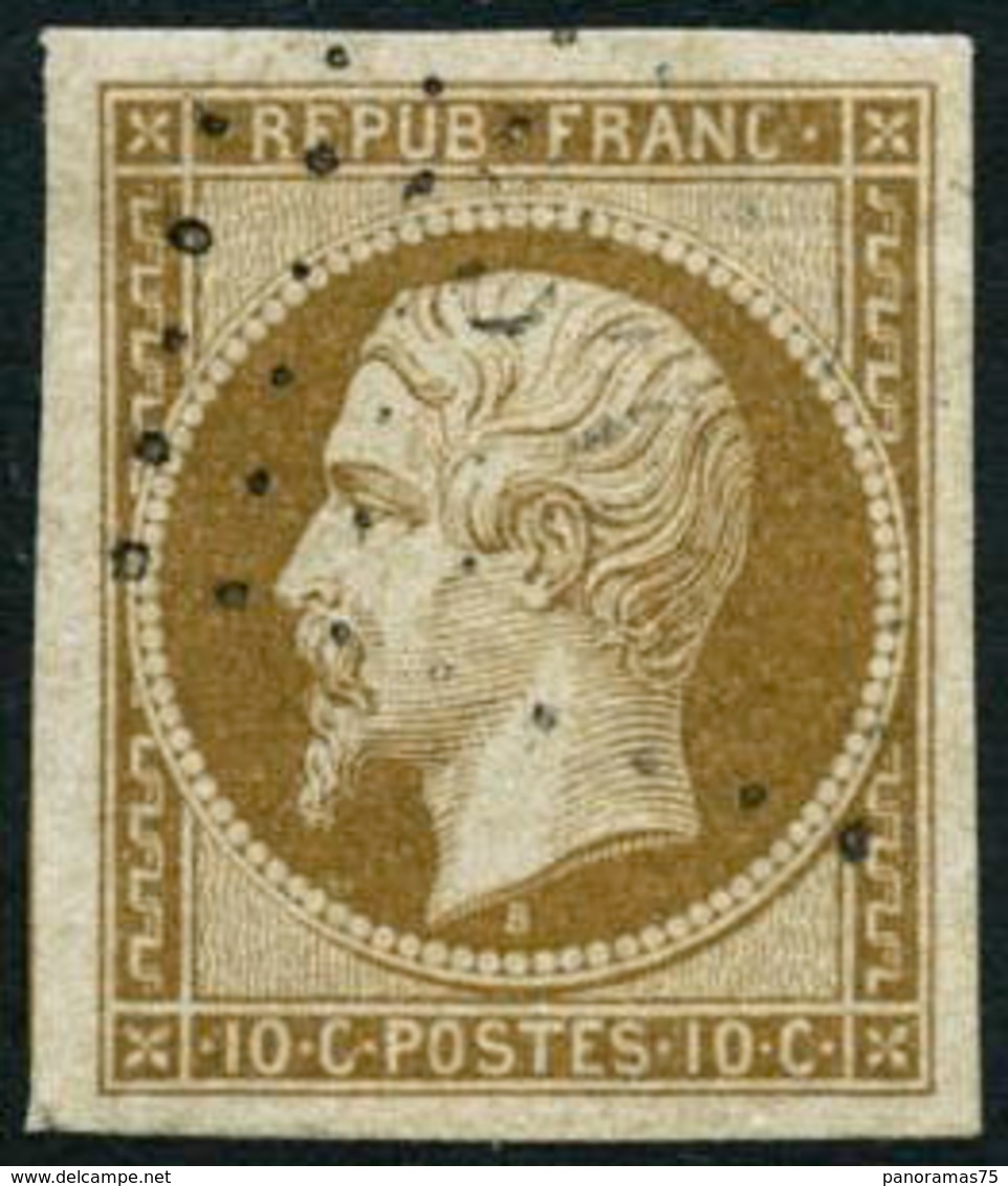 Oblit. N°9 10c Bistre, Pièce De Luxe - TB - 1852 Louis-Napoléon