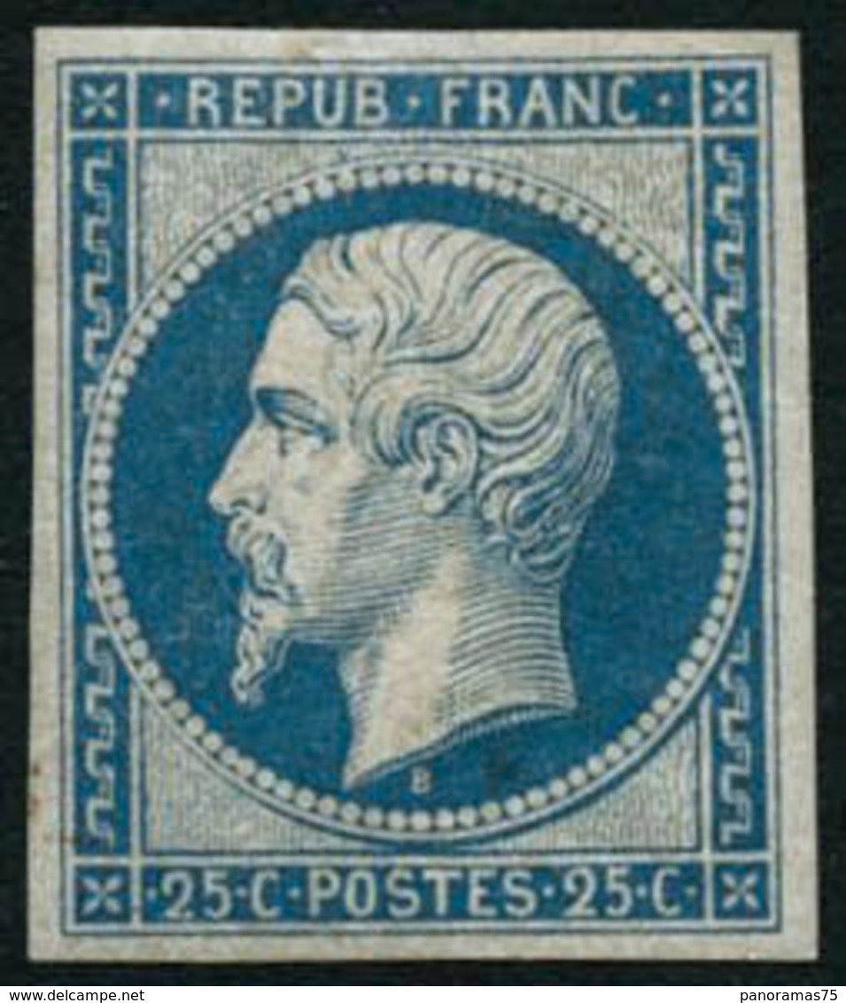 ** N°10c 25c Bleu, Réimp - TB. - 1852 Louis-Napoleon