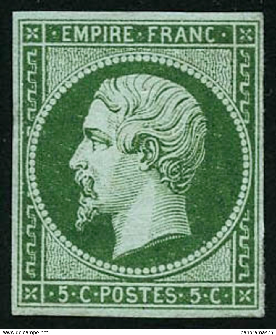 * N°12b 5c Vert Foncé, Quasi SC - B. - 1853-1860 Napoleone III