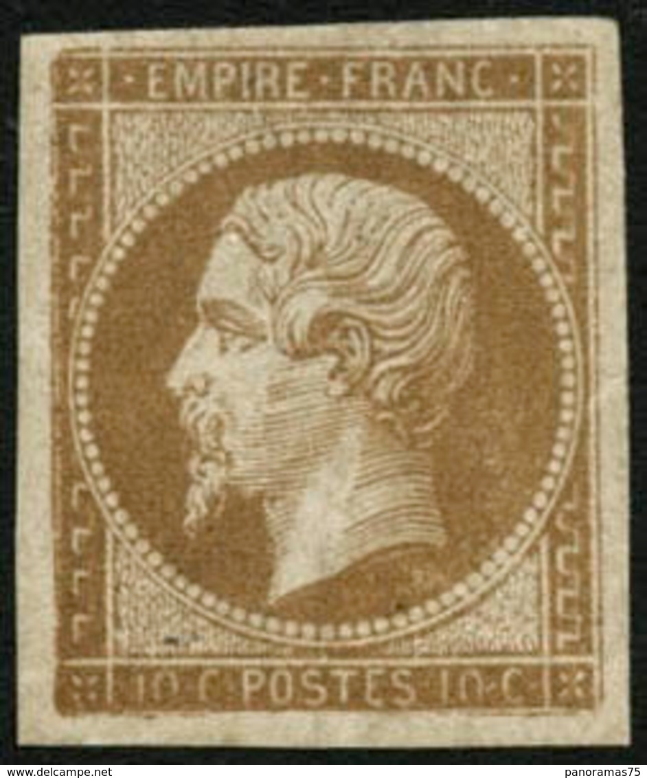 ** N°13A 10c Bistre, Type I - TB - 1853-1860 Napoleone III