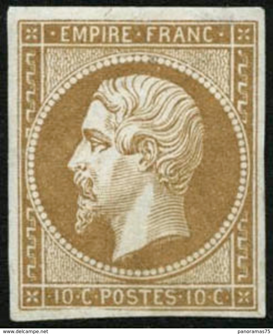 ** N°13A 10c Bistre, Type I - TB - 1853-1860 Napoléon III