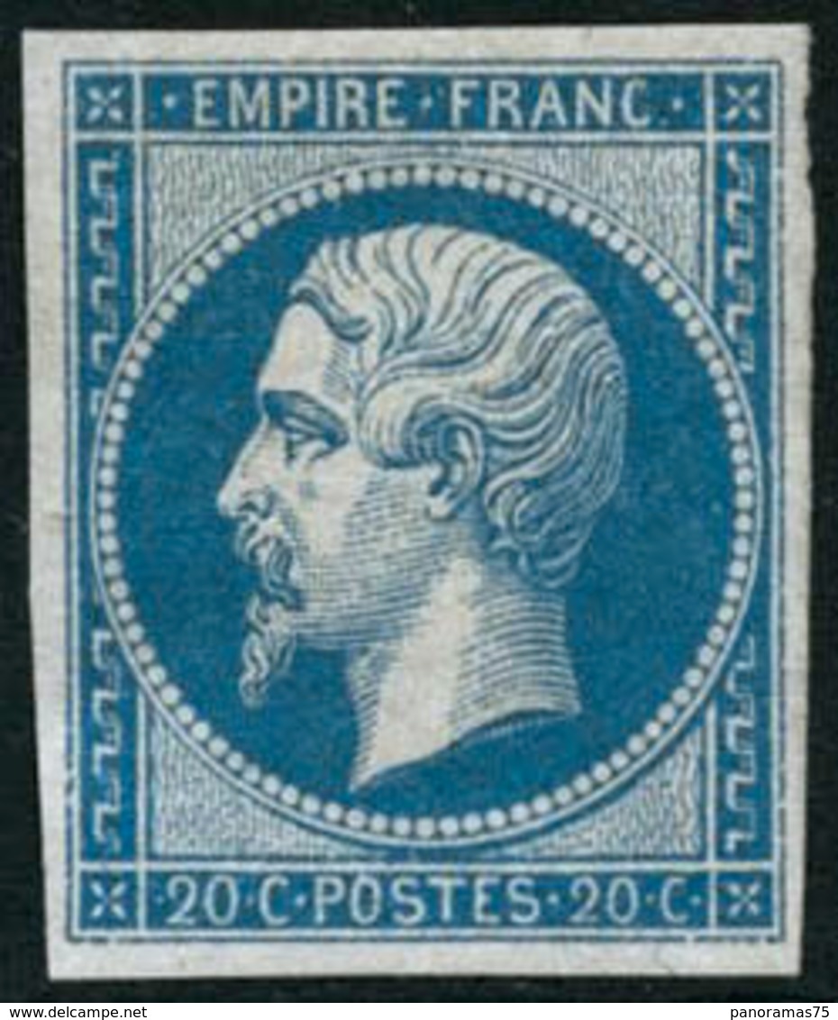 ** N°14B 20c Bleu, Type II - TB. - 1853-1860 Napoléon III
