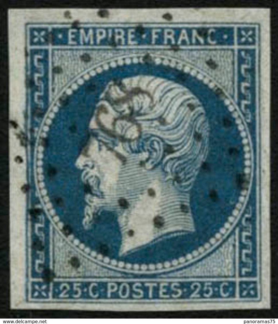 Oblit. N°15 25c Bleu, Pièce De Luxe - TB. - 1853-1860 Napoleone III