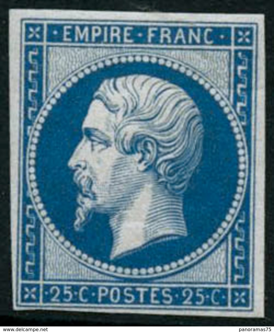 ** N°15c 25c Bleu, Réimp - TB. - 1853-1860 Napoleone III