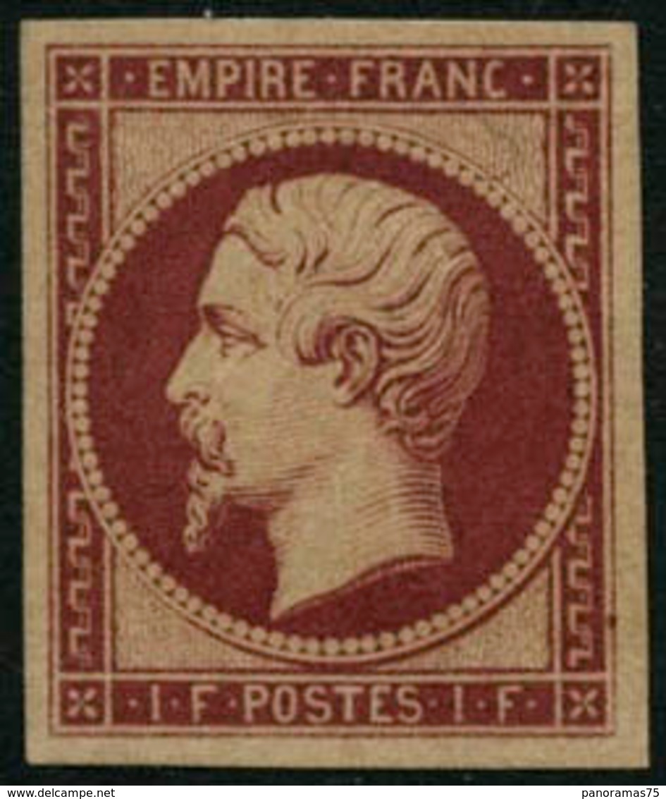 ** N°18d 1F Carmin, Réimp - TB - 1853-1860 Napoléon III