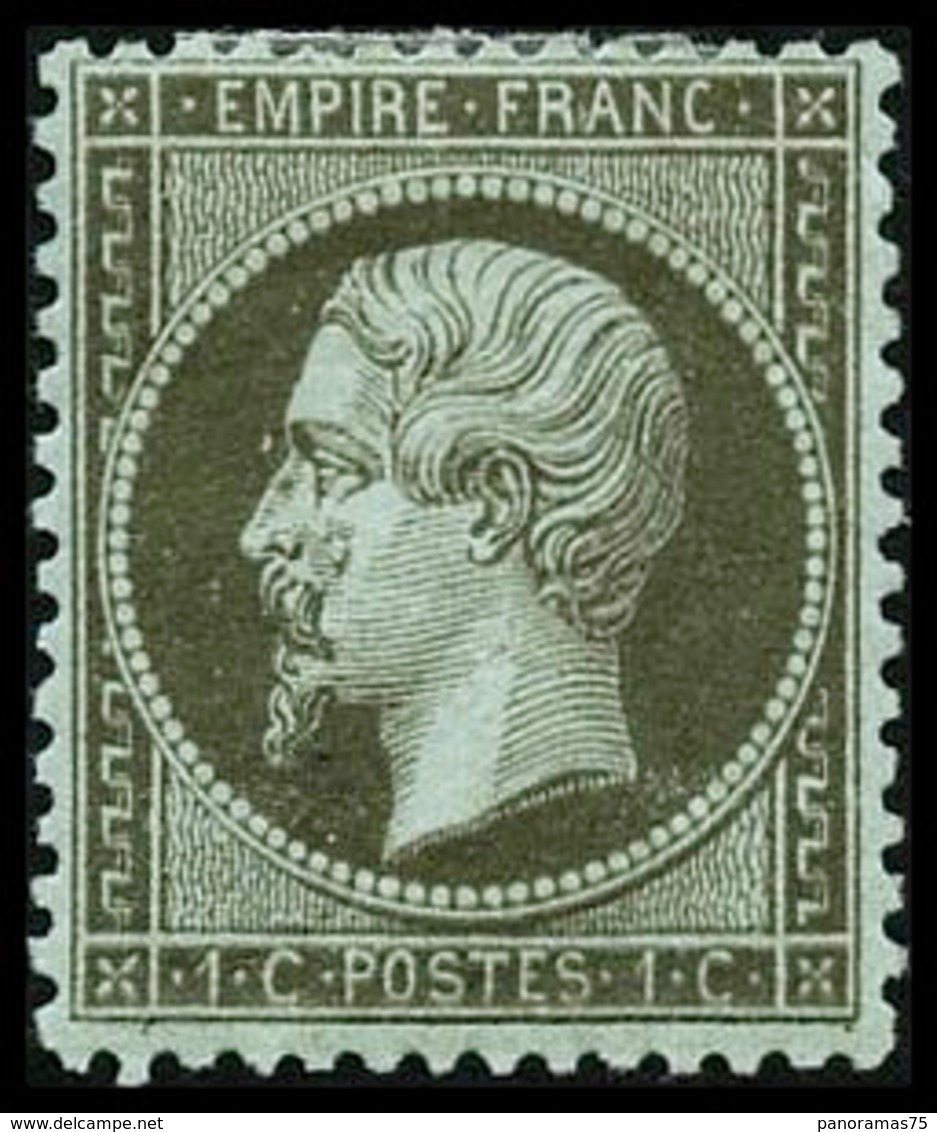 * N°19 1c Olive - TB. - 1862 Napoléon III