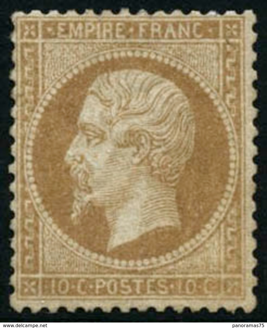 * N°21 10c Bistre, Quasi SC - TB - 1862 Napoleone III