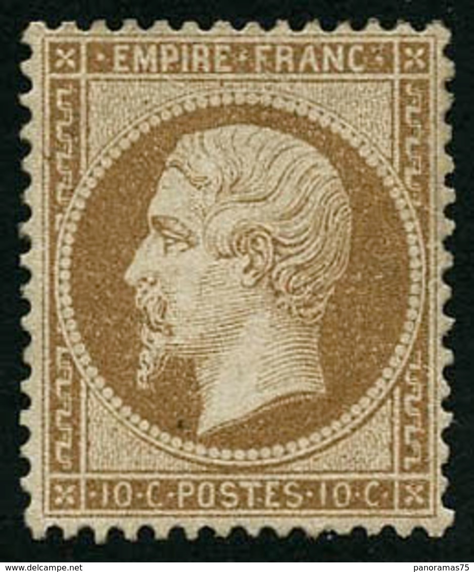 * N°21 10c Bistre, Quasi SC - TB - 1862 Napoléon III.