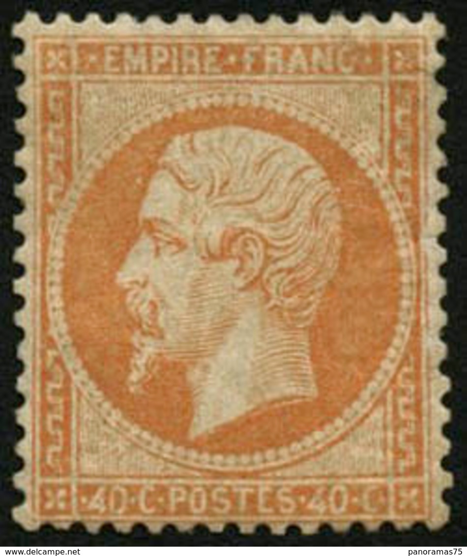 ** N°23 40c Orange, Signé Calves - TB - 1862 Napoléon III.