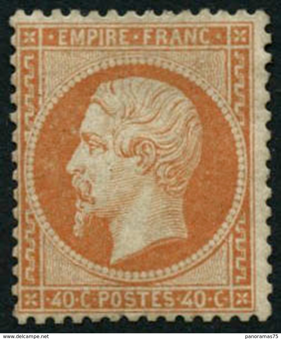 * N°23 40c Orange, Signé Brun - TB - 1862 Napoleone III