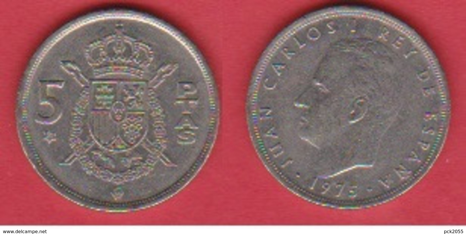 Spanien 5 Pesetas K-N 1975 Schön Nr.40,KM Nr.807 - 5 Pesetas